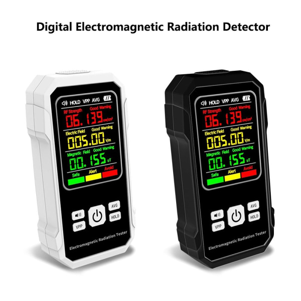 Elektromagnetisk strålingstester EMF-måler SORT Black