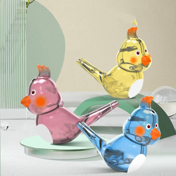 Water Bird Whistle Bathtime Musical Toy BLÅ blue