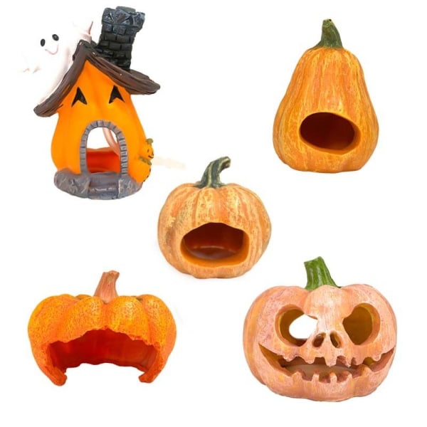 Halloween-pumpafigur miniatyrpumpor 6 6 6