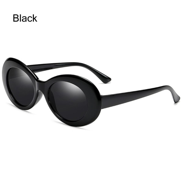 Ovala solglasögon för kvinnor Solglasögon SVART Black