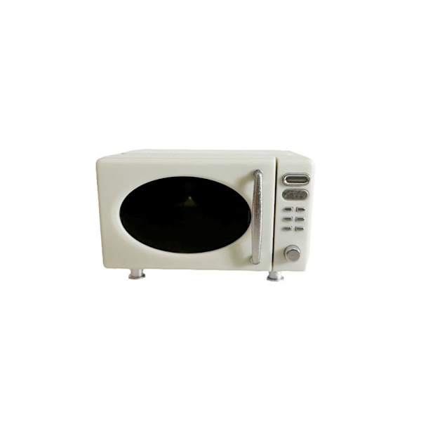 Dukkehus Mikroovn Miniatyr Matdamper HVIT MIKROOVN white micro oven-micro oven