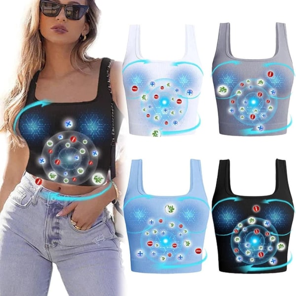 Ionic Shaping ærmeløs skjorte Ionic Shaping Vest SORT M Black M