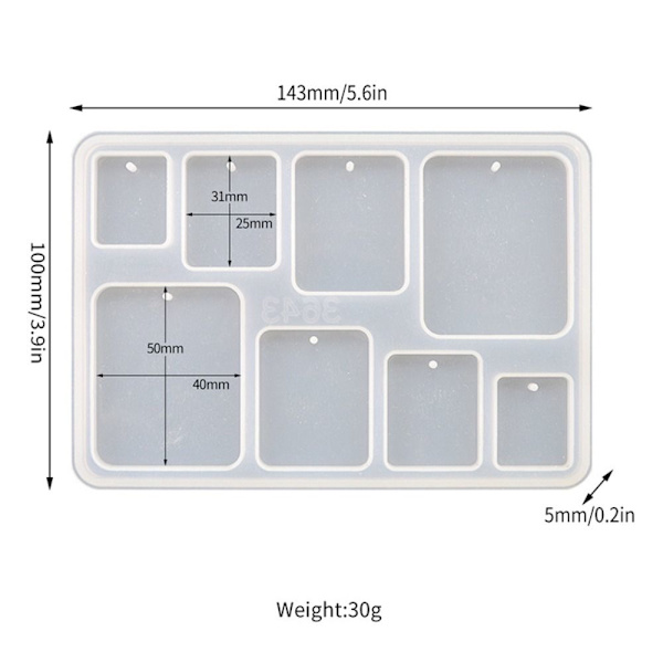 Geometriska molds Form 3 3 3