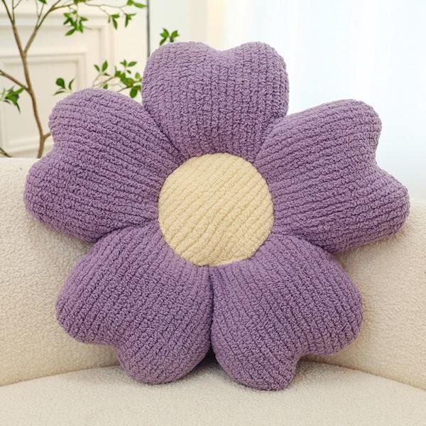 Pink Daisy Pillow Throw Tyyny PURPRE Purple