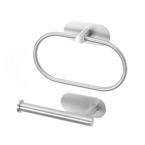 Håndklæderingstativ Rullepapirholder SORT HÅNDKLÆDE RING HÅNDKLÆDE RING Black Towel Ring-Towel Ring