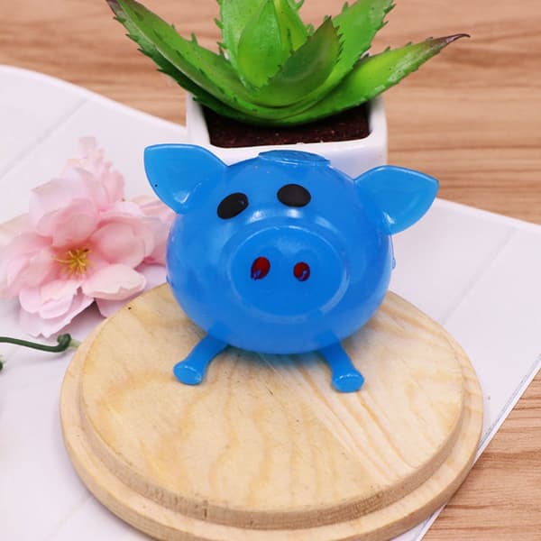 Splat Ball Ventilationslegetøj BLÅ GRIS GRIS Blue Pig-Pig