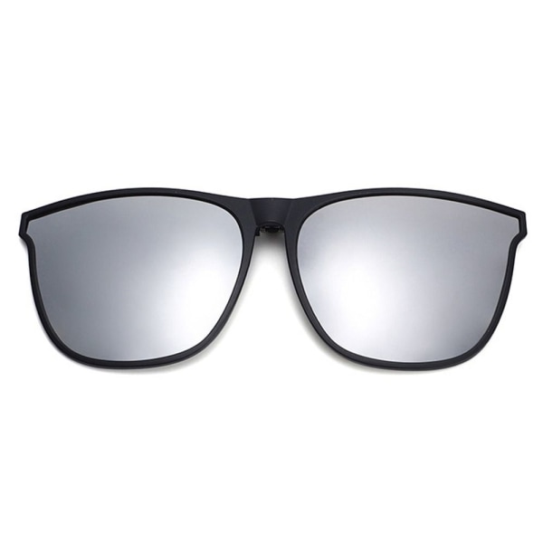 Polariserad klämma på solglasögon mäns bilförare Goggle Discoloration Gray