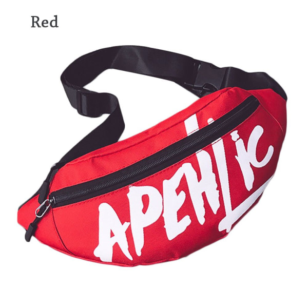 Midja Fanny Pack Bälte Resväska RÖD red