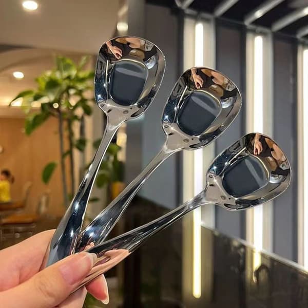 Rustfrit stålske Suppeske GULD gold