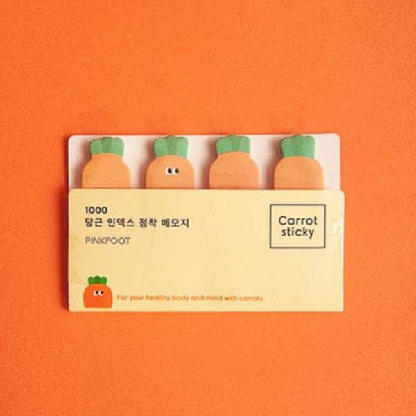 2stk Sticky Notes Gulrot Memo Note LITEN LITEN small