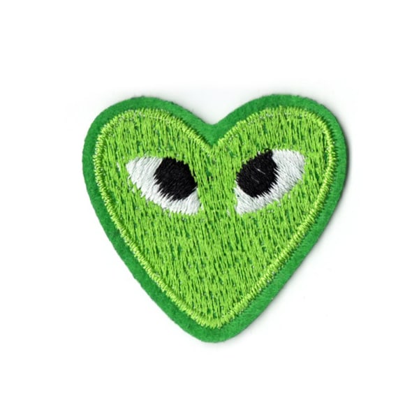 12 st/påse Heart Patch Broderi Patches 2 2 2