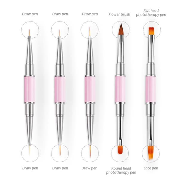 Nail Art Brush Manicure Tools 5ST/ SET 5ST/ SET 5Pcs/set