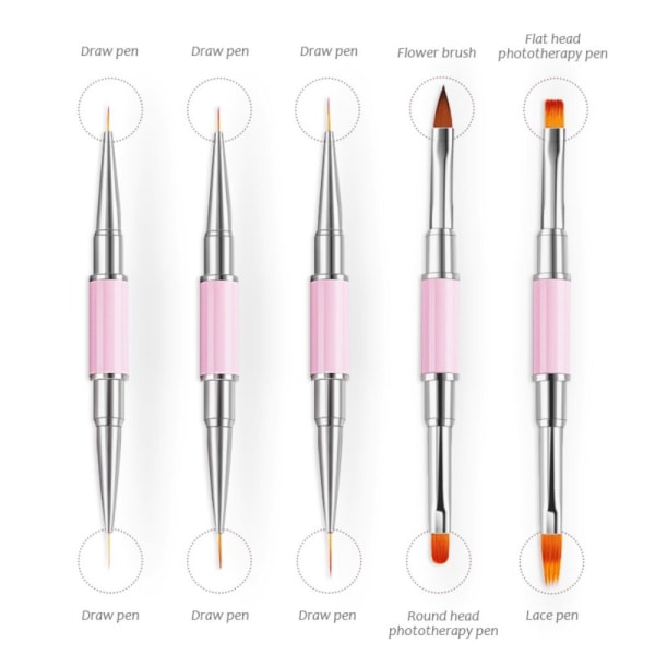 Nail Art Brush Manicure Tools STYLE 3 STYLE 3 Style 3