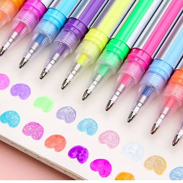 Highlighter Gel Pen Farvet Neutral Pen 24 FARVER 24 FARVER 24 Colors