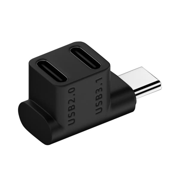 USB C Converter Type-C 3.1 -sovitin 2 IN 1 PYSTYTAIVUTUS 2 IN 1 2 in 1 Vertical Bend