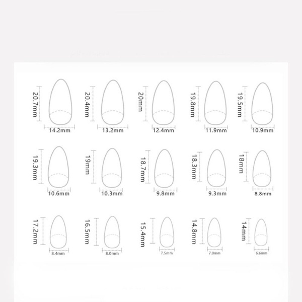 Falska naglar Fake Nials JP2826 JP2826 JP2826