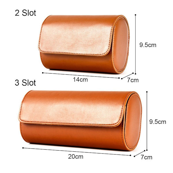 Klokke Oppbevaringsboks Klokkerulle Utstillingsboks SVART 2 SLOT 2 SLOT Black 2 Slot-2 Slot