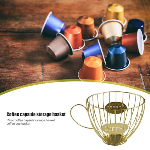 Kaffekrus Form opbevaringsstativ Frugtbakke SORT Black