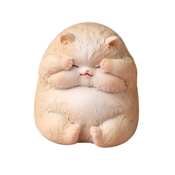 Resin Cat Statue Bobblehead Ornament 3 3 3