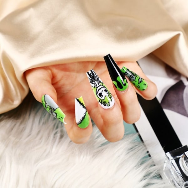 Halloween Fake Nails Ballerina False Nail EC-34 EC-34