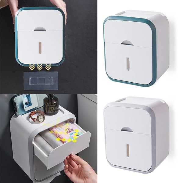 Toalettpapirholder Tissue Box GRÅ Grey