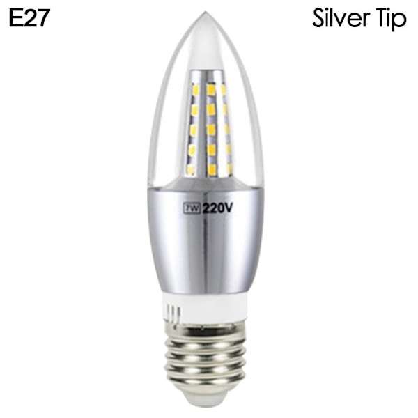 LED-lamppu e14 E27 E27 SILVER TIP SILVER TIP E27Silver Tip