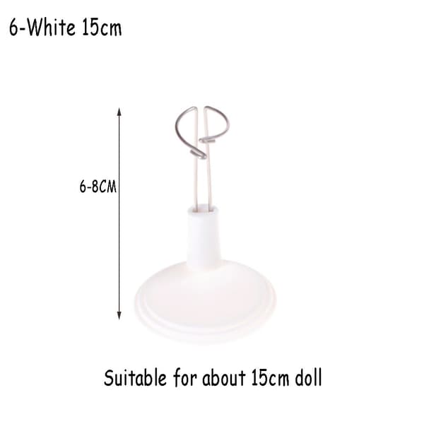 Dockfäste Stativhållare 6-VIT 15CM 6-white 15cm