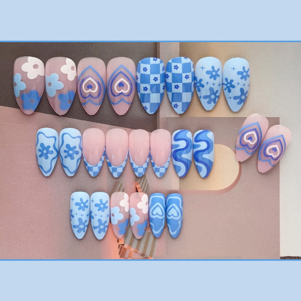 Almond Fake Nails False Nail W240 W240 W240