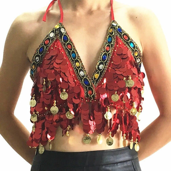 Vatsatanssirintaliivit Performance Top RED Red