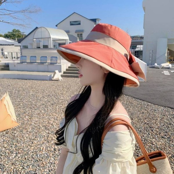 Bucket Hat Beach Cap PUNAINEN Red