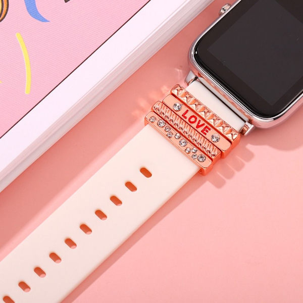 Watch Band Ornament Dekorativ Ring GULD Gold