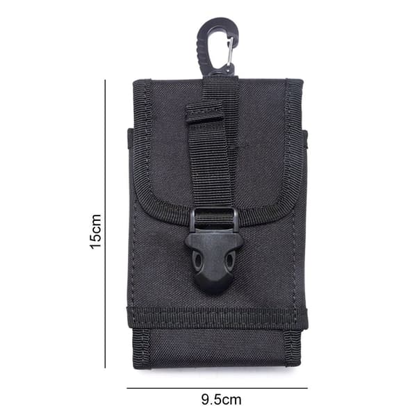 1 stk Militær taljetaske Outdoor Tactical Pack SORT SORT Black
