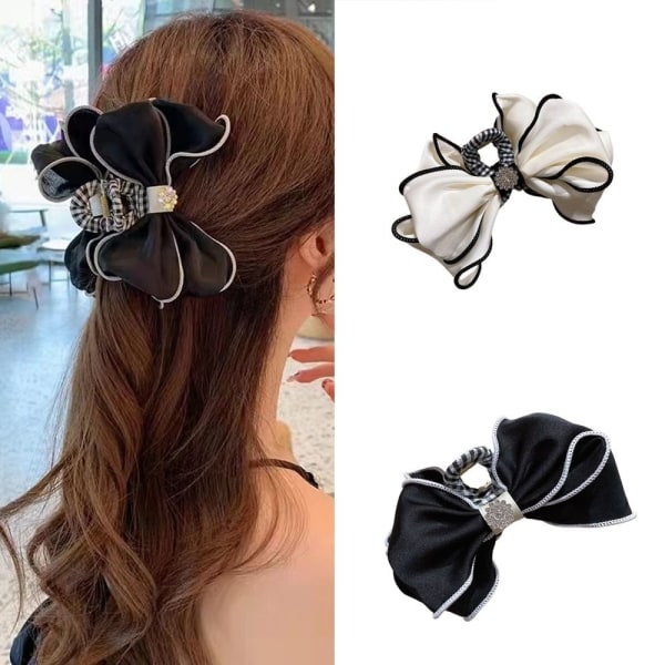 Bow Hair Claws Bow-Knot -hiusklipsit MUSTA black
