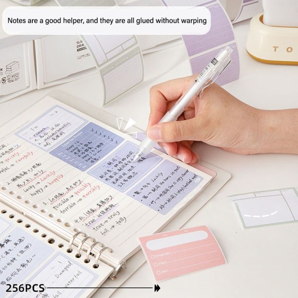 256 STK/Eske Memo Pad Study Sticky Note 02-GRADIENT ROSA 02-Gradient Pink