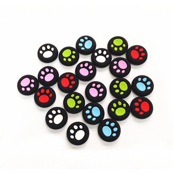 10 kpl Rocker Caps Analog Grip RED&BLACK Red&Black