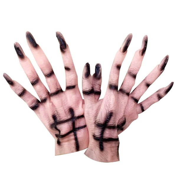 Cosplayhandskar med klor ROSA pink