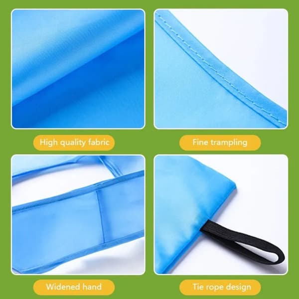 2 Stk Sammenleggbar Handlepose Reise Dagligvarepose NAVY Navy