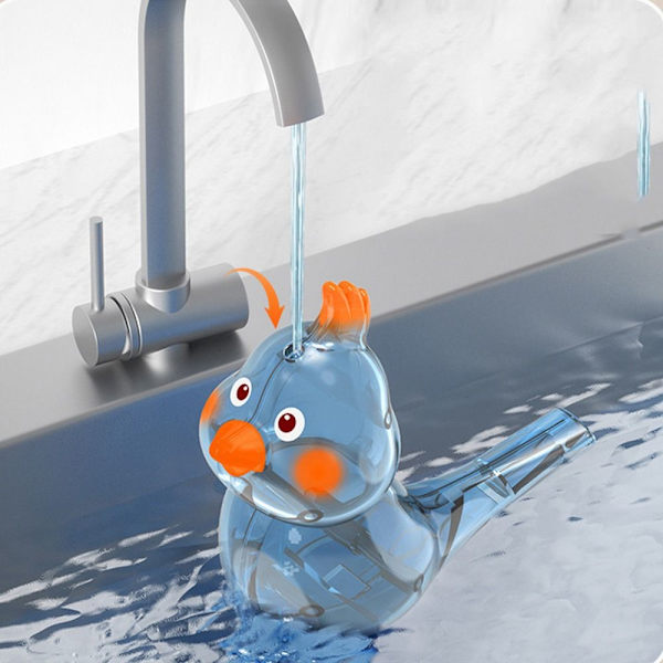 Water Bird Whistle Bathtime Musical Toy BLÅ blue