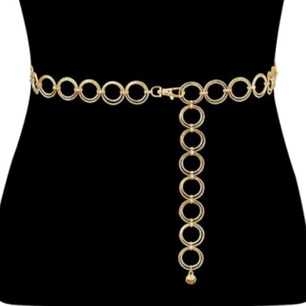 Metal Chain Belt Luxury Alloy vyötärönauha GOLD gold