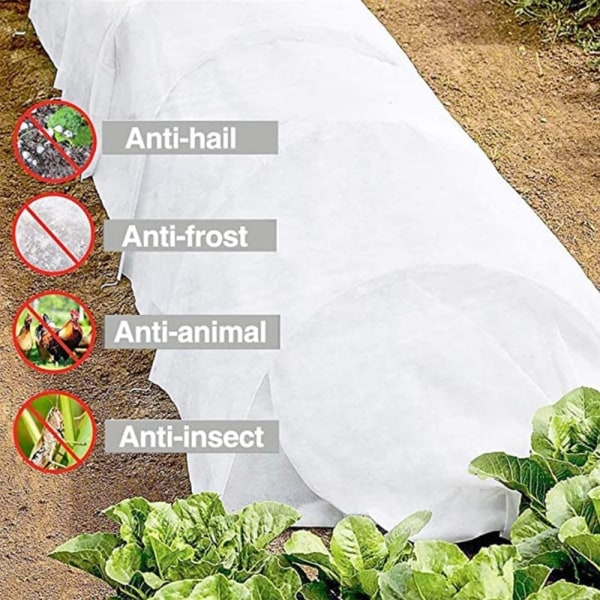 Plante Frostbeskyttelsesdæksel Vinter Plantebeskytter Plantepleje 1.6X10M