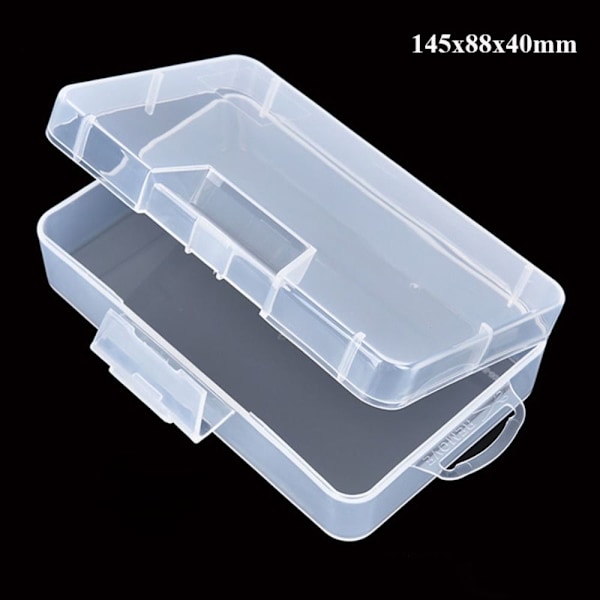 Transparent Förvaringslåda Smycken Pärlor Behållare 145X88X40MM 145x88x40mm