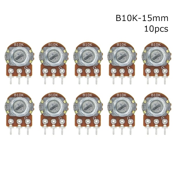 10 kpl lineaarinen potentiometri WH148N WH148 10 kpl B10K-15MM 10 kpl 10pcs B10K-15mm