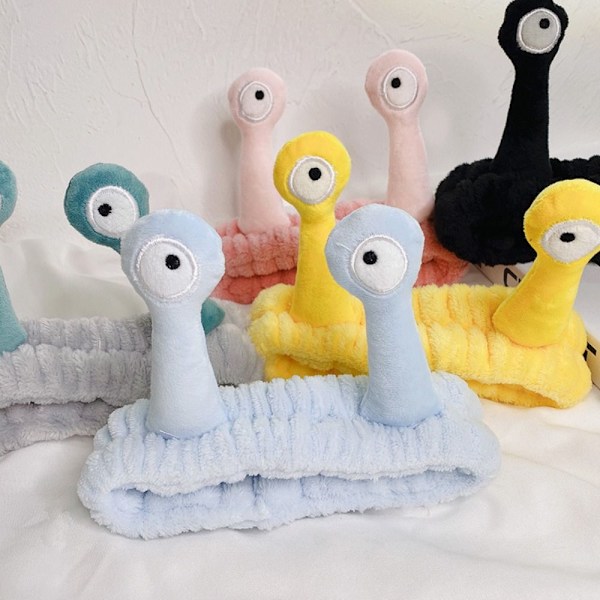 2st Snigelhuvudbåge Plysch hårbåge BLÅ blue