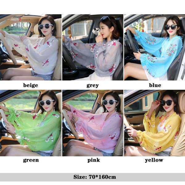 Sun Protection Sleeves Beach Shawl BEIGE beige