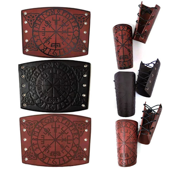 Viking Odin Symbol Armband Punk Armband SVART black