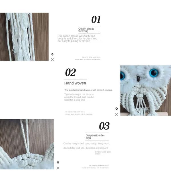 Ugleteppe Boho hengende dekorasjon S S S