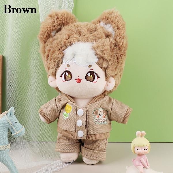 20 cm Nukkevaatteet Vapaa casual takki RUSKEA Brown