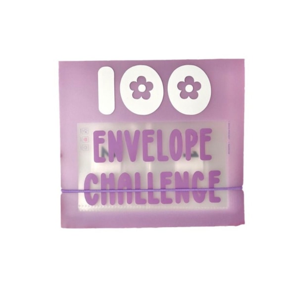 100 Envelope Challenge Binder A5 Binder Sleeve PURPURA Purple