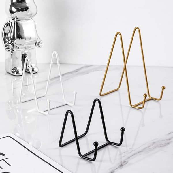 Iron Display Stand Wire Iron Staffli VIT L white L