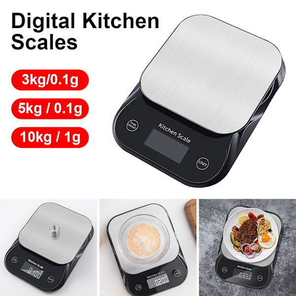 Digital køkkenvægt Elektronisk vægt 3KG/0,1G 3KG/0.1g